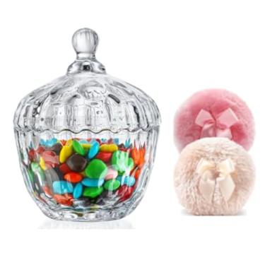 Imagem de kanpura 3 recipientes grandes de pó para o corpo e recipiente de pó com 2 pufes macios de 8,89 cm recarregáveis, organizador de armazenamento para bebês mulheres, reutilizável, lavável, maquiagem