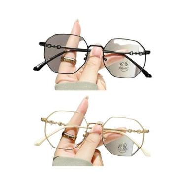 Imagem de Óculos Unissex Ultraleves Com Bloqueio De Luz Azul Estilo Coreano Arma