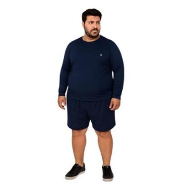 Imagem de Camiseta Manga Longa Com Proteção UV FPS50 Plus Size-Masculino