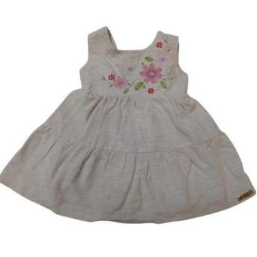 Imagem de Vestido Bordado Linho Bebê Menina Luxo Verão Lessa Kids 8788-Feminino