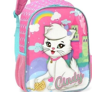 Imagem de Mochila De Costas Infantil Criança Escolar Feminina gatinha Cindy-Feminino