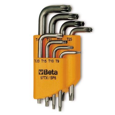 Imagem de Jogo De Chave Torx Tipo L Beta Com 8 Chaves E Suporte - 97tx-sc8