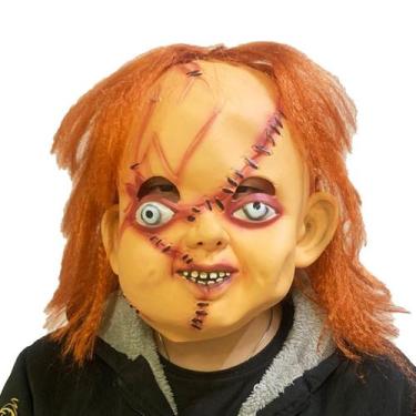 Imagem de Máscara de boneca Chucky para cosplay de Halloween em látex para adult