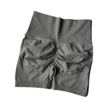 Imagem de Shorts Esportivos De Cintura Alta Para Mulheres, Modelagem Que Levanta