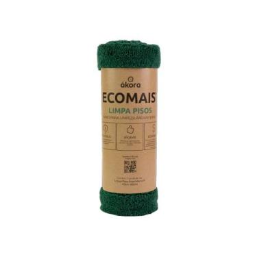 Imagem de Pano Microfibra Limpa Pisos Área Interna Pequeno 40 x 60 cm Verde Ákor