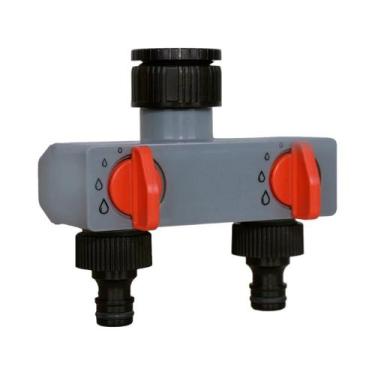 Imagem de Divisor de Água para Torneira - Adaptador de Mangueira 3/4" e 1" - 2 e
