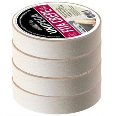 Imagem de Kit com 4 Fita Crepe USO Geral 24MM X 50M Unipega