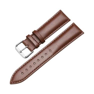 Imagem de Pulseiras De Relógio Masculinas Em Couro Genuíno 12mm-24mm, Pulseiras 