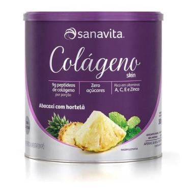 Imagem de Sanavita Colágeno Skin - Abacaxi com Hortelã 300g