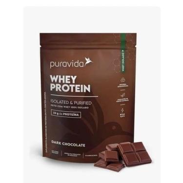 Imagem de Whey Protein Isolado Dark Chocolate Puravida 450g