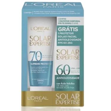 Imagem de Kit LOréal Paris Protetor Solar Corporal FPS 70 Solar Expertise 200ml 