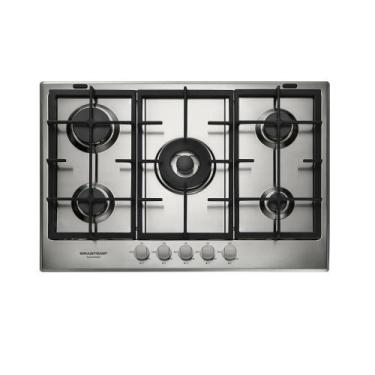 Imagem de Cooktop 5 Bocas a Gás Brastemp Gorumand Inox com Duplachama e Trempe c