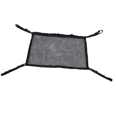 Imagem de 01 Suporte de mastro de pesca para veículos, organizador de varas, tecido de malha de alta densidade, comprimento ajustável para caminhões off-road