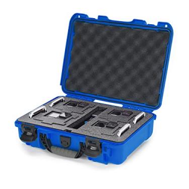 Imagem de Nanuk Capa rígida à prova d'água 910 com inserção de espuma para quatro GoPro Hero 9 e 10 - Azul