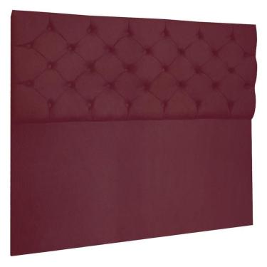 Imagem de Cabeceira Capitonê King 1,95m Jade Suede Marsala