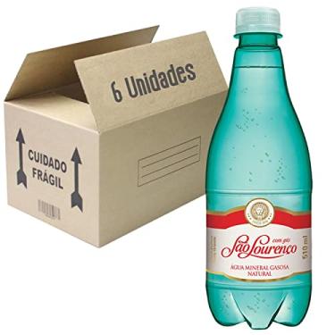 Imagem de Água Mineral C/ Gás Pet SÃO LOURENÇO 510ml (6 unidades)
