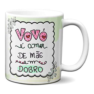 Imagem de Caneca Feliz Dia Dos Avós Vovó É Amor De Mãe Em Dobro (Branca)