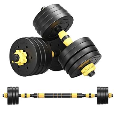 Imagem de Kit Halteres 3 Em 1 Dumbell Halter Barra Kettlebell para Exercício em Casa até 20Kg