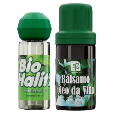 Imagem de Natuflores 1 Bio Halitz Gotas + 1 Bálsamo Da Amazônia Original - Óleo Essencial de Hortelã-pimenta, Suporte à Saúde Oral e Respiratória, Alívio da Dor