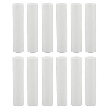 Imagem de Capas de soquete de lustre com mangas brancas de plástico branco de 12 polegadas de altura para hobbies criativos 1751 ~ base de candelabro