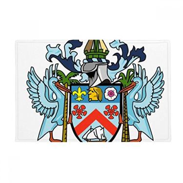 Imagem de DIYthinker Tapete de banheiro com emblema Nacional de São Cristóvão e Névis