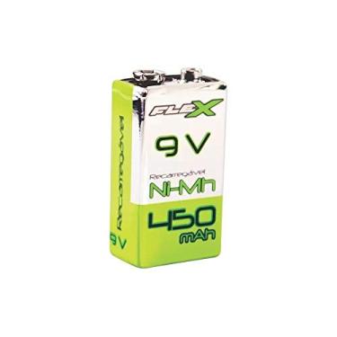 Imagem de Bateria Recarregável 9V 450mAh FX9V450 Verde - Flex