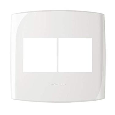 Imagem de Placa 4X4 4 Módulos, Alumbra, Bliss 4728, Branco