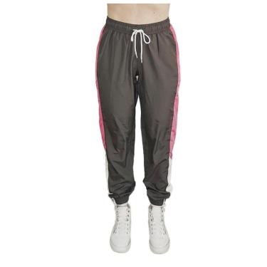 Imagem de Calça Corta Vento Go Bike Casual Ciclismo Feminina Logo Termo Grafite/Rosa-Feminino