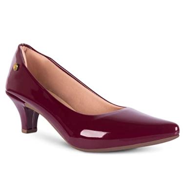 Imagem de Sapato Scarpin Feminino Salto Baixo Fino Confortável R2.26 (Marsala, BR, Adulto, Numérico, M, 34)