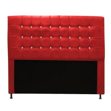 Imagem de Cabeceira Estofada Dama com Botões de Strass para Cama Box 195cm King 