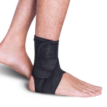 Imagem de Estabilizador de Tornozelo em Neoprene Bilateral - Preto - Kestal, M (