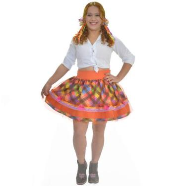 Imagem de Saia Junina Adulta Quadrilha Festa Caipira - Várias Cores - Moderna Me