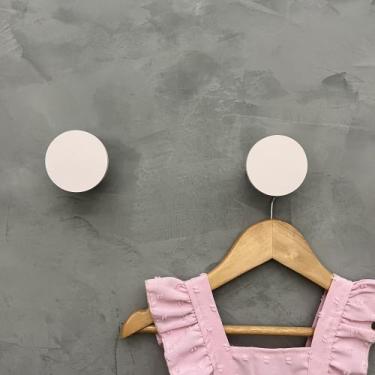 Imagem de 2 Ganchos de parede infantil menina decoração formatos rosa - Hanger D
