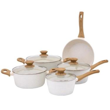 Imagem de Conjunto Jogo de Panelas Antiaderente em Cerâmica Indução 5 Peças Styl