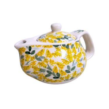 Imagem de Bule de Chá Porcelana Flores Pequeno Infusor Chaleira 250ml - Tokyo De