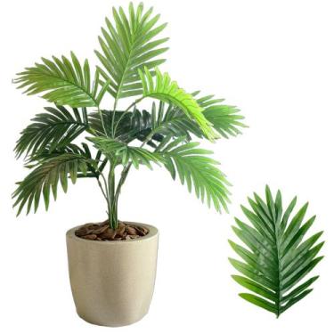 Imagem de Planta Artificial Palmeira com Vaso Polietileno Decoração - Flor Imp