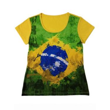 Imagem de Camiseta Adulta Feminina Brasil - Calupa, EG