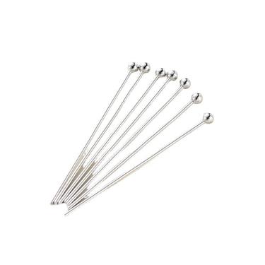 Imagem de Malahill Descobertas de joias de excelente qualidade, 100 peças de pinos de cabeça esférica para fabricação de joias, ouro branco de 20 mm