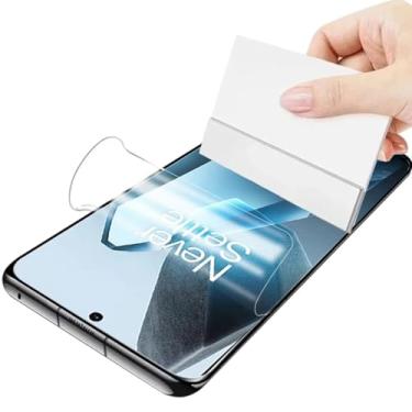 Imagem de YiiLoxo Protetor de tela de hidrogel compatível com OnePlus 13, película protetora de TPU flexível [não vidro temperado] [alta sensibilidade] [HD Clear] [Suporte de impressão digital]