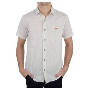 Imagem de Camisa Social Masculina Ogochi MC Bege - 001520041-Masculino