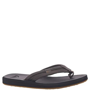 Imagem de Quiksilver Chinelo masculino Carver Squish, Marrom/Preto/Marrom, 14