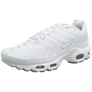 Imagem de Nike Tênis masculino Air Max Plus, Branco, branco, preto, cinza frio, 45