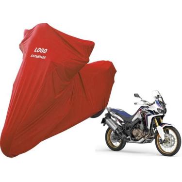 Imagem de Capa De Cobrir Moto Honda CRF 1000 L Africa Twin Com Logo - Mz, Vermel