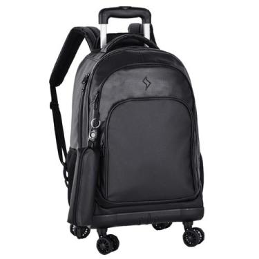 Imagem de Kit Mochila Grande Resistente Notebool Rodinhas 360 Meninos - Clio, Pr