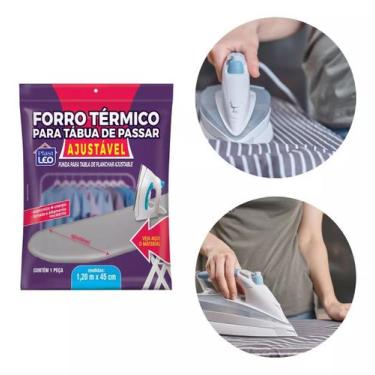 Imagem de Capa Forro Tábua De Passar Roupa Térmico Ajustável 120x45cm - Plast Le