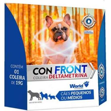 Imagem de Coleira Comfront Antipulgas e carrapatos Deltametrina 19g Cães - World