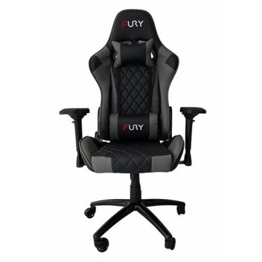 Imagem de Cadeira Gamer Fury XT, Braço Ajust, Reclin. 180° - Cinza