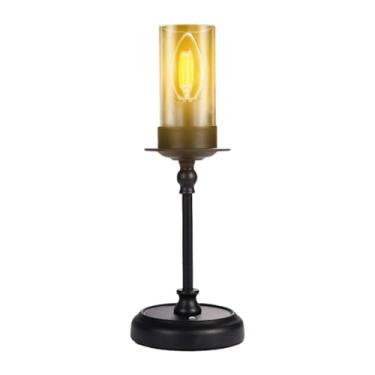 Imagem de Ioensy Abajur de cabeceira com controle de toque, luz noturna portátil, peça central de mesa, pequena luz de mesa vintage, abajur para mesa de cabeceira e, 2600mah