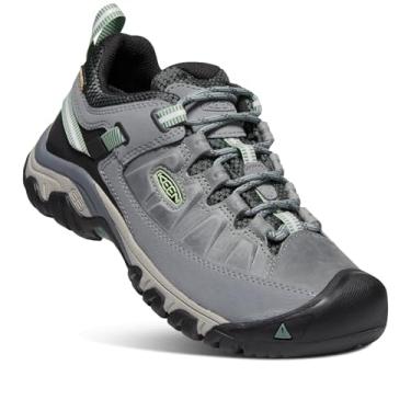 Imagem de KEEN Targhee 3 Tênis feminino de caminhada impermeável de baixa altura, Descolorante/Verde pato, 6.5