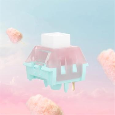 Imagem de Kailh Interruptor mecânico Box Marshmallow Keyborad Linear Advance Tátil Cilcky Switches Altamente Suave DIY (110, Advance Tactile)